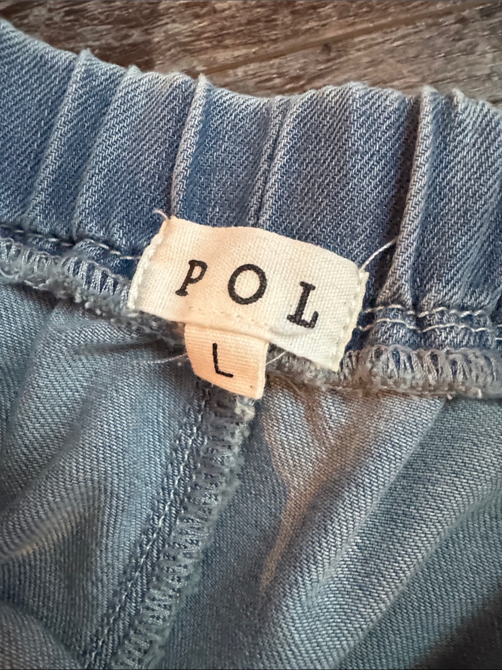 POL Light Blue Women’s Wide Leg Jeans with Cut Outs - Picture 2 of 5